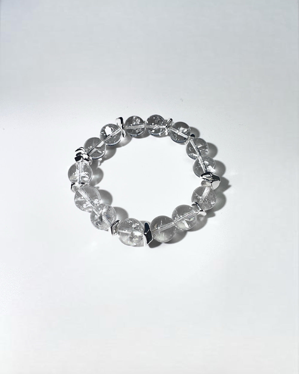 Himalayan Rainbow Clear Quartz with Silver Freeform
