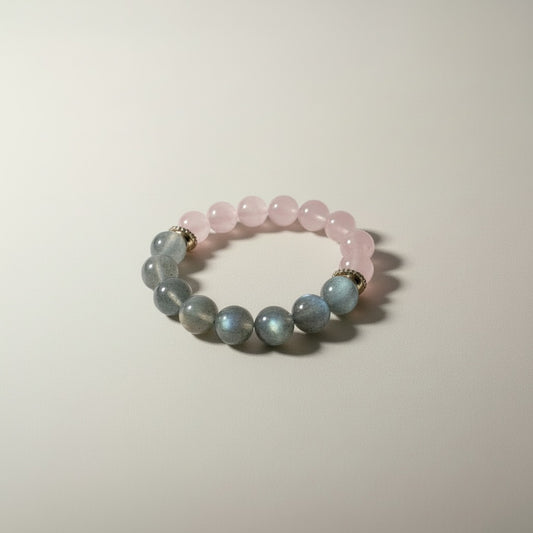 Rose Quartz Labradorite Bracelet