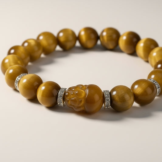 Golden Tiger’s Eye Pixiu Bracelet