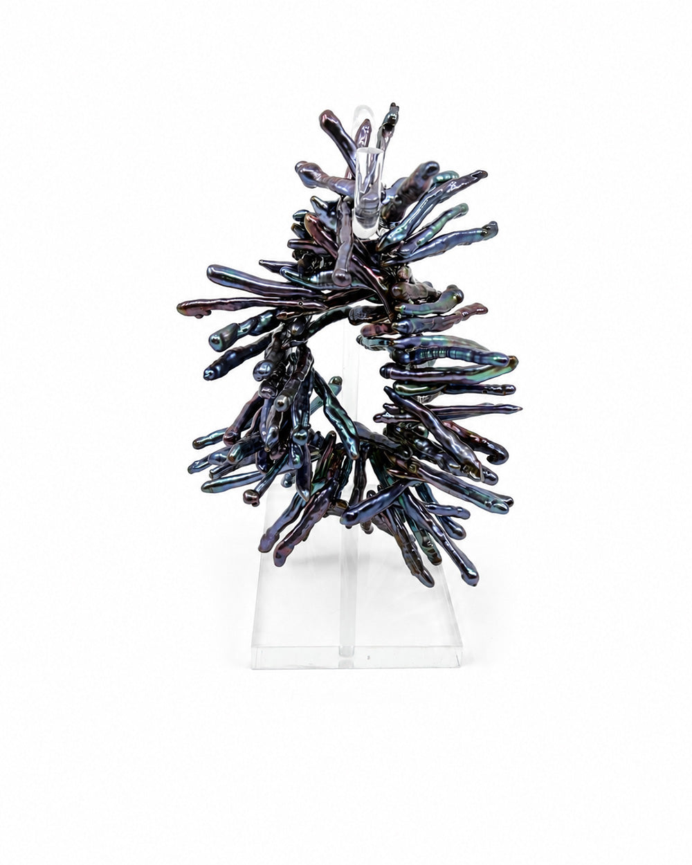 Tidal Stix Peacock Pearl Wrap Fringe Bracelet