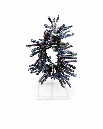 Tidal Stix Peacock Pearl Wrap Fringe Bracelet
